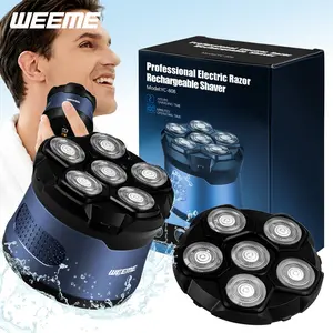 Weeme Flexible Floating Razor Head for Men, Precise Fit for Shaving Grooming, Waterproof Dry Wet Use, Ideal for Full Body Care