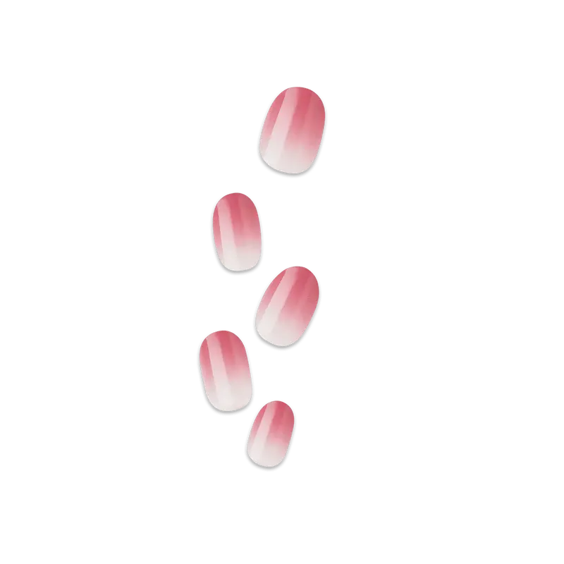 Impress Color No Glue Fake Press On Nails - Beat The Heat | Design, Pink, Short, Oval, Manicure