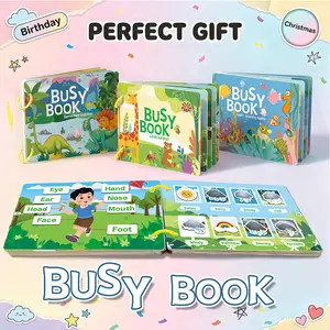 Busy Book (Quiet Book), English Version, Tear-Off Book, Children's Educational Toy