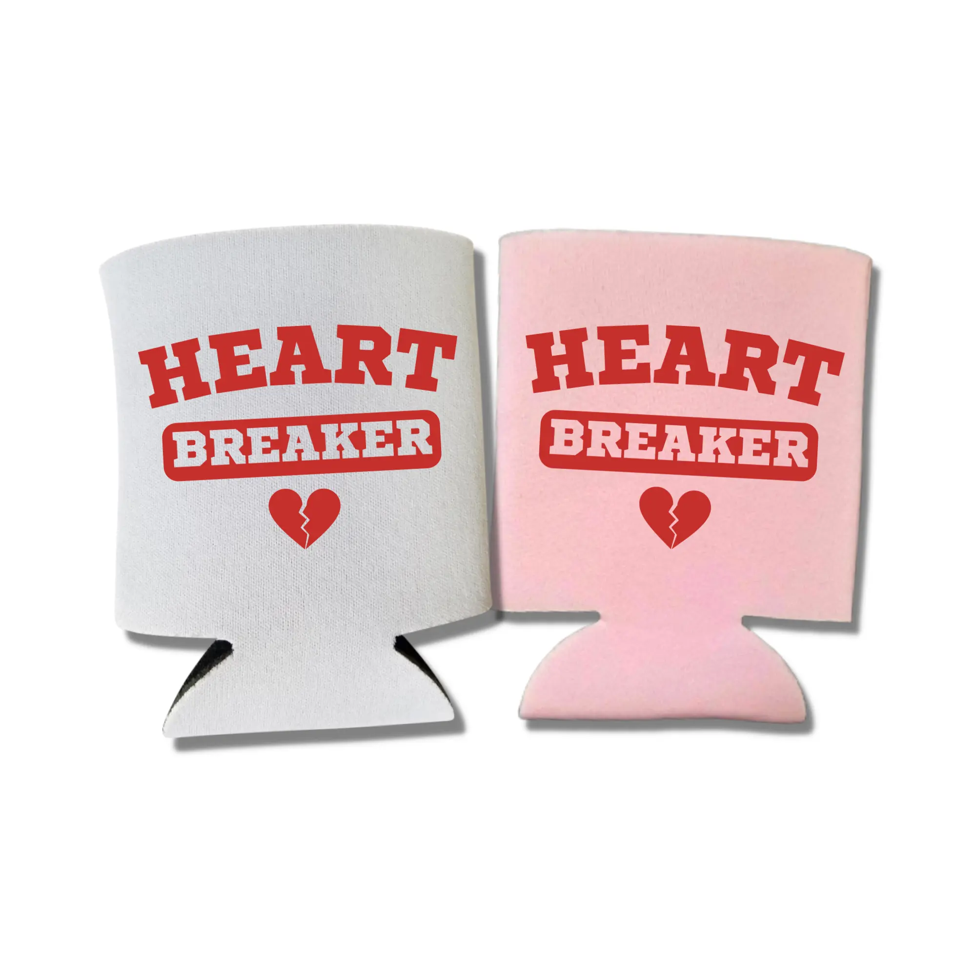 Funny Valentine's Day Cooler, Heart Breaker, Beer Valentine's Day Coolies, Drink Accessory, Valentine's Gift, Gals and Gag Gift, Heart's Day