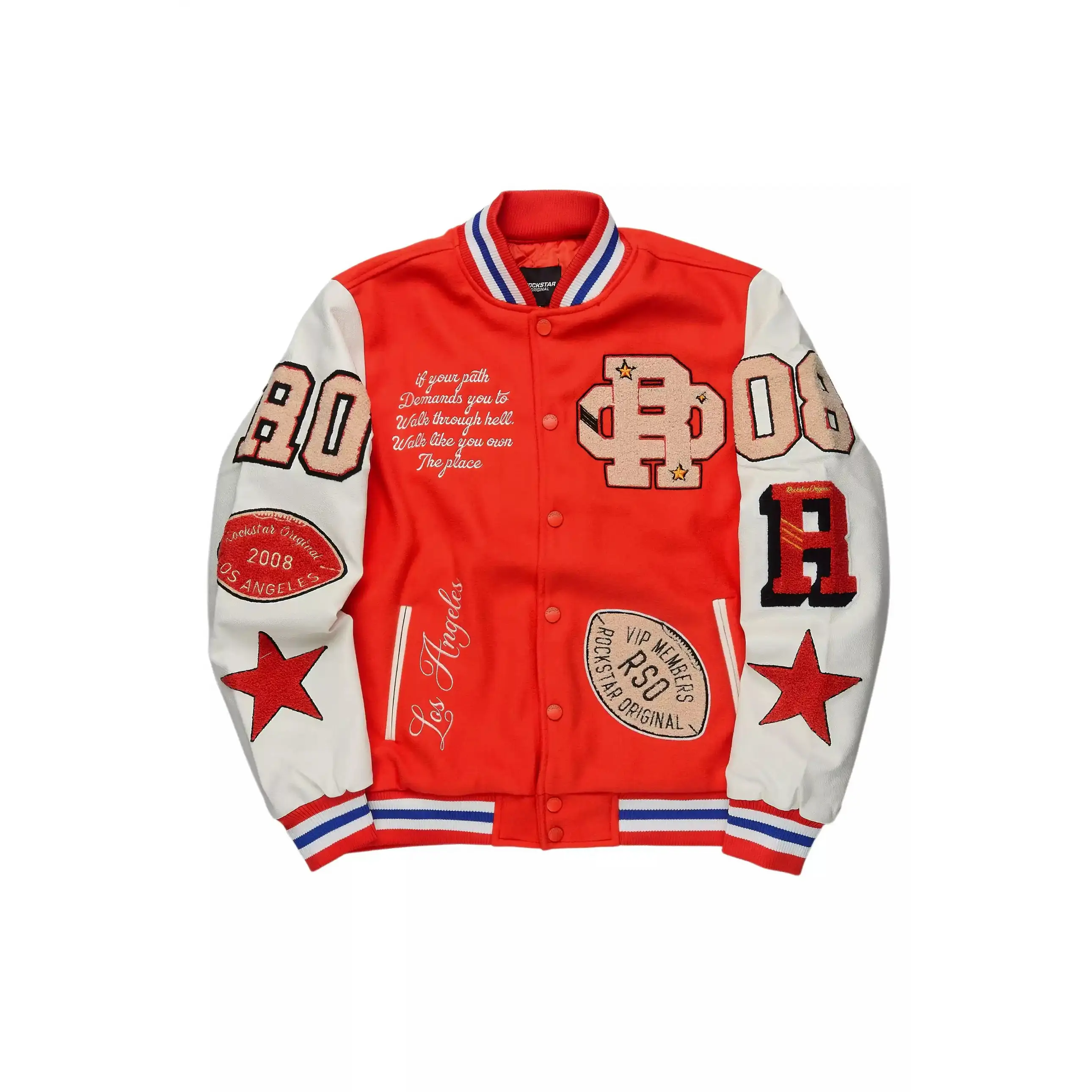 Balser Orange Varsity Jacket Balser Orange Varsity Jacket