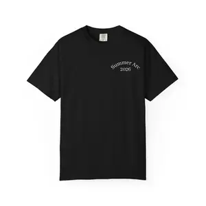 Men's "Disappear-Rebuild-Return" Summer Arc Black T-Shirt, Fitness Oversized Aesthetic Breathable Casual Top