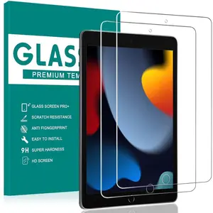 2 Pack Screen Protector for iPad 10.2, Tempered Glass Film Compatible with iPad 9th Generation 10.2 Inch 2021/2020/2019 Anti-Scratch Sensitive Dropproof Screen Protector for iPad 8th/7th Gen