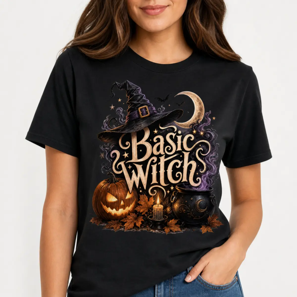 Basic Witch Halloween tee | T-Shirt