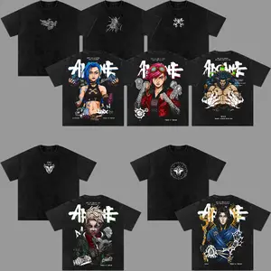 [COLLECTION] Arcane T-Shirt Jinx, Vi, Ekko, Vander, Viktor Oversize Graphic Tee, Acid Washed Heavy Cotton Shirt, Vintage Animation Streetwear, Unisex Casual Wear, Gamer Merch, Gift for LoL Fans
