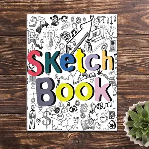 Beautiful Soft Cover Notebook Sketchbook with Cute Cover, 30 Pages, Perfect for Learning and Office Use, Ideal Gift (pencil Not Included)