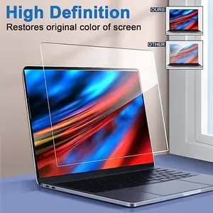 2pcs 15.6Inch Laptop Matte Screen Protectors 16:9 Aspect Ratio Eye Care Anti Glare PET 5H for Lenovo HP Dell Acer ASUS Samsung Chromebook Protective Cover