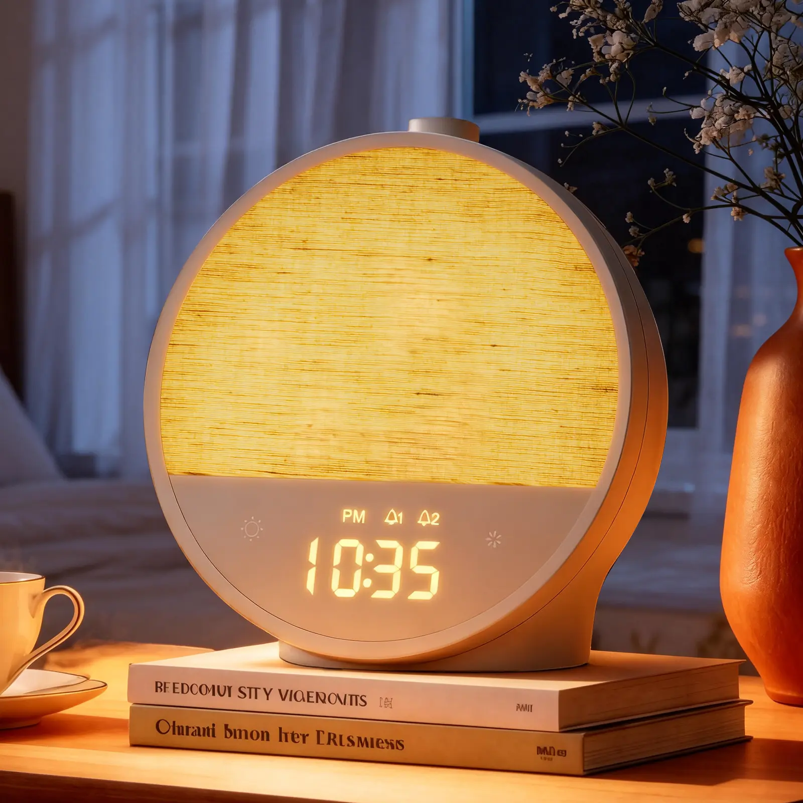 Sunrise Alarm Clock for Nightstand with White Noise & Wake Up Light, RGB Mood Lamp, Dual Alarms & Snooze Sunrise Alarm Clock for Nightstand with White Noise & Wake Up Light, RGB Mood Lamp, Dual Alarms & Snooze