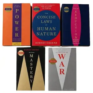 Robert Greene The Concise 5 Books Set (The Concise 48 Laws Of Power, The Concise Laws of Human Nature, The Concise Mastery, The Concise Art of Seduction & The Concise 33 Strategies Of War) Edition Self-Help