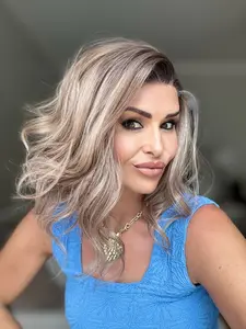 AISOM Katie Sugar Maple Short Wave Wig 12 Inches for Summber Low Density 120% 13x4 Free Part Lace Front Wig Daily Use