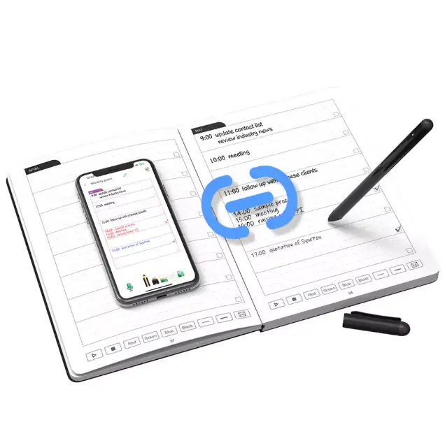 2026 Smart Planner with Digital Pen, App Sync - 96-Page Capacity, Dual Notebook Design, Advanced Handwriting Recognition, Cloud Storage, Easy Sharing - Office Professionals' Tool for Effortless Paper-Digital Bridge, 96Pagescapacity, Handwritingsync, Insta