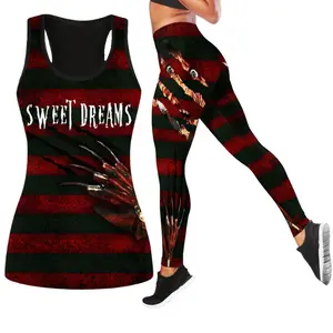 Freddy Krueger Sweet Dreams Hallow Tank Top And Leggings