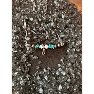 Dice and Initial Necklace