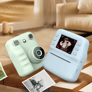 Instant Camera: Portable Instant Film Camera with 32GB Memory Card, Printing Paper, Children's Thermal Printing Camera – Ideal Gift for Christmas and Halloween