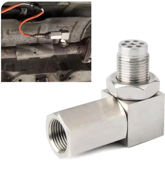 Threaded Sensor Adapter, Precision-Machined Stainless Steel