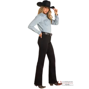 ROCK AND ROLL BLACK HIGH RISE BOOTCUT JEAN BW4HD04767