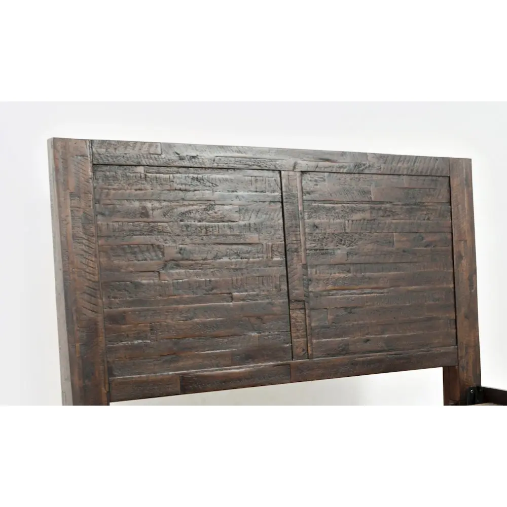 Jackson Lodge Sturdy Acacia Wood Twin Panel Headboard - Distressed Look, Clean Lines, Panel Shape