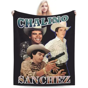 Chalino Music Sanchez Throw Blanket Air Conditioning Flannel Blankets Super Soft Cozy Warm Plush Bedding for Sofa Living Room Bedroom 40"x30"