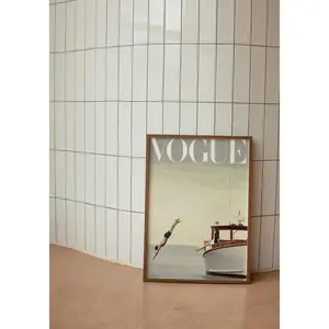 Vintage Fashion Magazine Poster | Trendy Wall Art | Luxury Fashion Print | Coastal Home Decor | Vogue Photography Print| Wall Décor, Room