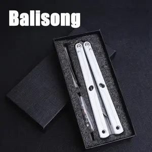 Tgzuo Balisong Flip Toy, Aluminum Handle, Unsharpened Blade, Butterfly Trainer, Safe Plaything, Ideal Gift for Kids & Collectors