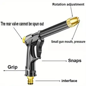 1pc High Pressure Power Water Gun Jet Garden Washer Sprayer Watering Spray Garden Sprinkler Spray Nozzles for Cleaning Tool