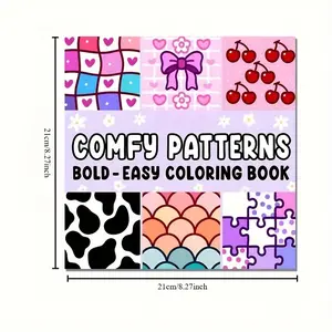 A Bold And Simple Picture Book: Filled with Fun Illustrations, Featuring Charming Patterns And Doodle Designs, Perfect for Adults And Teenagers to Relieve Stress And Unleash Creativity.
