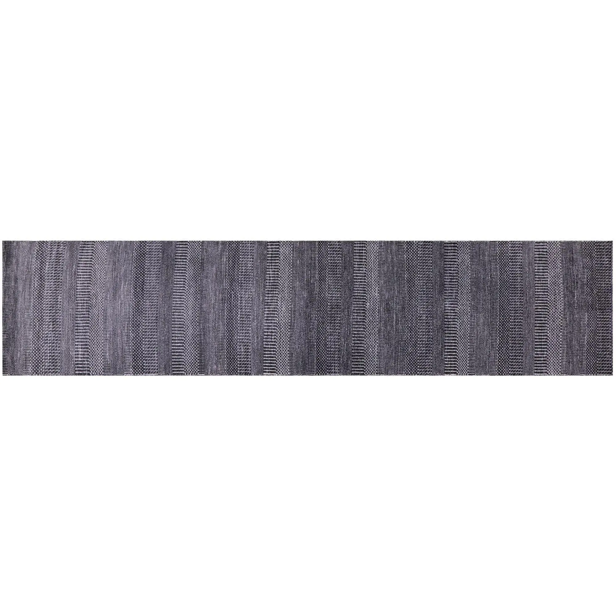 2' 6" X 11' 11" Hand Knotted Wool & Silk Savannah Gabbeh Runner Rug - Q11948