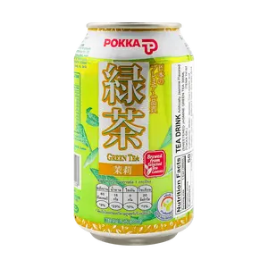 POKKA SAPPORO Green Tea Drink, Jasmine Flavor, 300ml Can - Authentic Japanese Beverage
