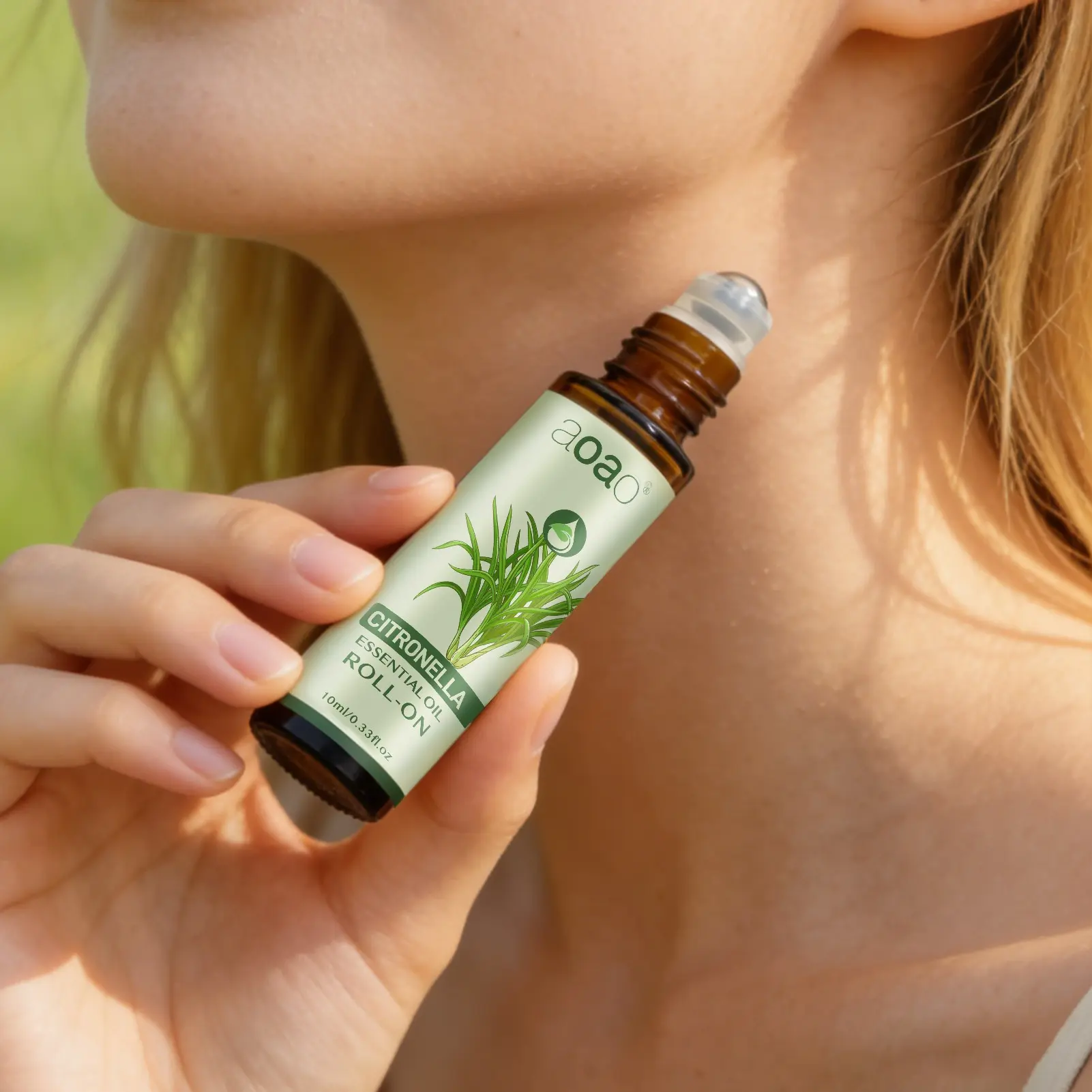 Lemongrass Essential Oil, Natural Plant Aroma Roll-On Aromatherapy, 10ML, Pure Lemongrass Fragrance, Ideal for Relaxation & Wellbeing