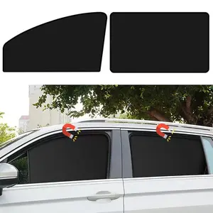 1 car side window sunshade privacy magnetic curtain heat insulation sun protection car curtain blackout curtain car strong magnetic sunshade suitable for all seasons, car cooling christmas 2024 ornament