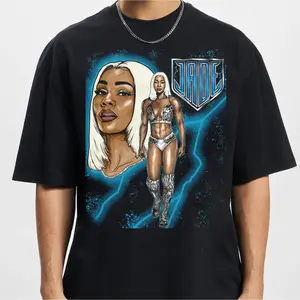 WWE Storm Jade Cargill Black T-Shirt – Fierce Wrestler Artwork, Unisex Casual Outfit, Perfect for Fans