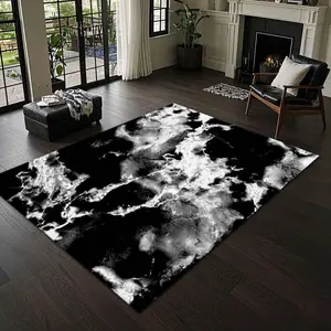 & Marble Pattern Floor Mat, Non-slip Soft Floor Carpet, Decorative Area Rug, Modern Abstract Rug for Home Living Room Bedroom, Home Decor