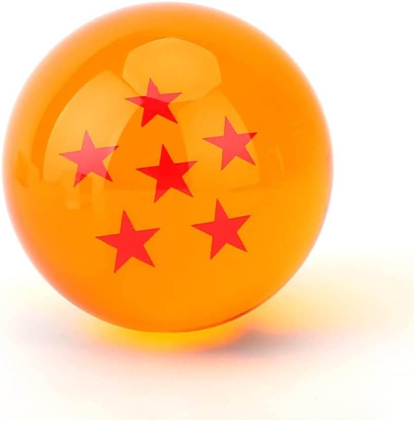 New 7pcs Dragon-pearl 75MM/2.95Inches Large Crystal Acrylic Resin Glass Ball with Gift Box Dragon Transparent Play Balls