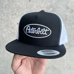 Peterbilt Vintage Snpaback Trucker Hat Mesh Back Yupoong 6006 trucker hat