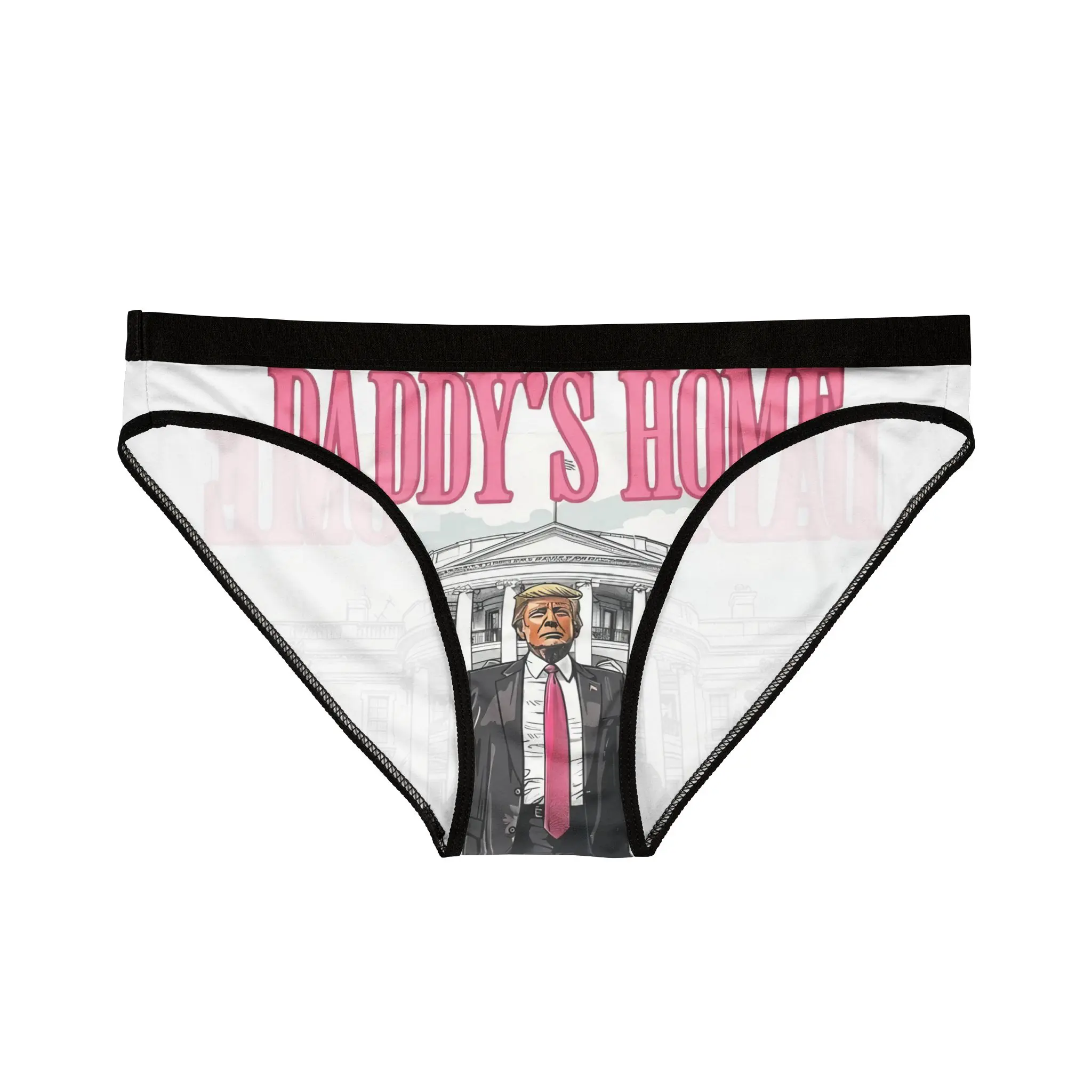Trump Daddy's Home Women's Underwear, Political Novelty Panties, Unique Gift for Her, Cute and Comfy Lingerie, Election Day Humor