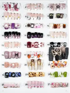 zb12..Sweet and gentle 27-color wearable nail art-host:Giselle