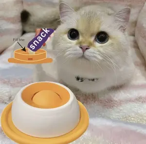 Dog lick toy, slow food Slow Feeder lick bowl food dispenser, designed for cats and dogs to clean teeth, reduce anxiety, relieve boredom, and provide snacks; features non-slip suction cup, anti-tip design, and easy-to-clean for liquids and soft foods.