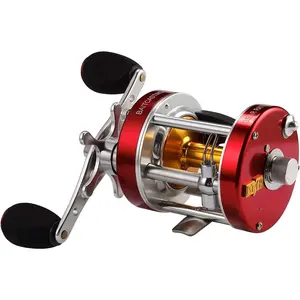 Rover Round Baitcasting Fishing Reel,  Conventional Reel for Catfish, Salmon/Steelhead, Striper Bass and Inshore Saltwater Fishing Reel, Reinforced Metal