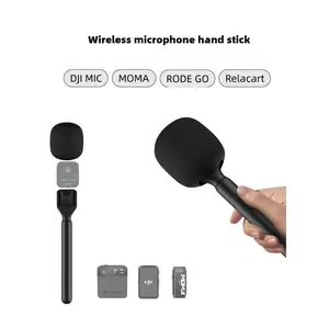 Handheld  Interview  Adapter with Windshield Foam for Rode GO II for DJI Mic 1 2  Lavalier  live streaming LED Table Lamp with Speaker sleep small wireless light up earbud rechargeable colorful sport microphone passive beach bluetooth-compatible pillow
