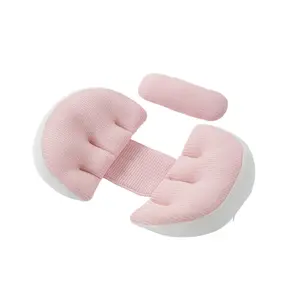 U-Shaped Full Body Support Pillow – Soft Lumbar Waist Cushion, Multifunctional Side Sleeping Pillow for Home Bedroom Relax
