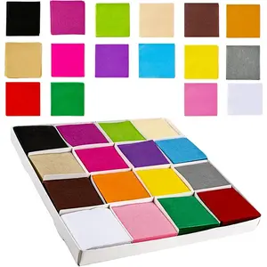 6400 count Tissue Paper Squares 2 inch Bulk 16 Colors for Paper Art and Craft Tissue Paper Pom Poms for  DIY Craft Tissue Paper   Wrapping Decor