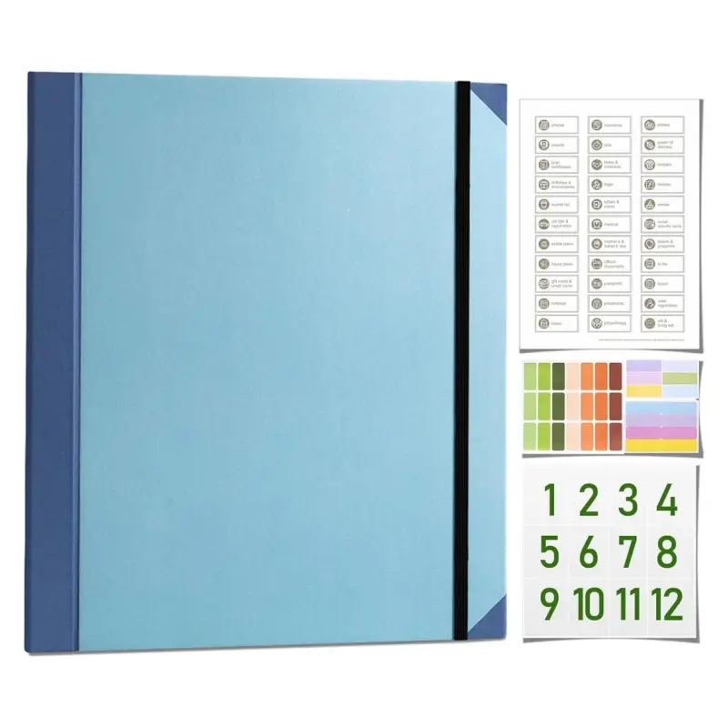 Accordion File Organizer Manila Pocket Document Folder for Passports, Birth Certificates & Important Papers, Office & Home Storage, Home & Office Filing Storage System,Summervibes