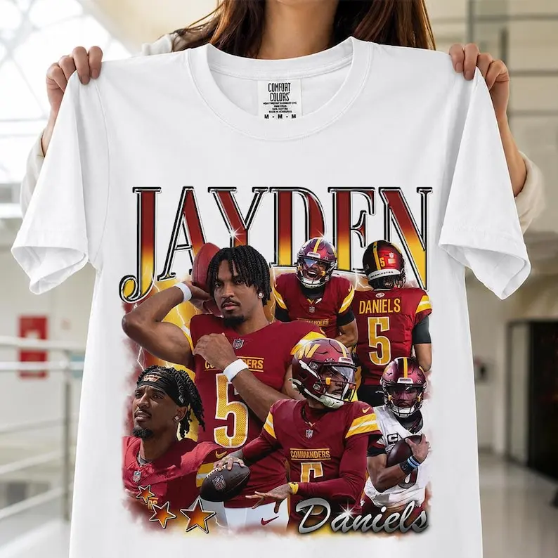 Comfort Colors Jayden Daniels Football Shirt, Game Day Graphic Gift For Fan