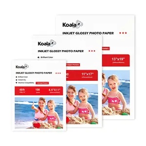Koala Glossy Inkjet Paper Assorted Pack, 8.5x11"11x17" 13x19", 48lb 180gsm Ideal for Daily Prints & DIY Projects