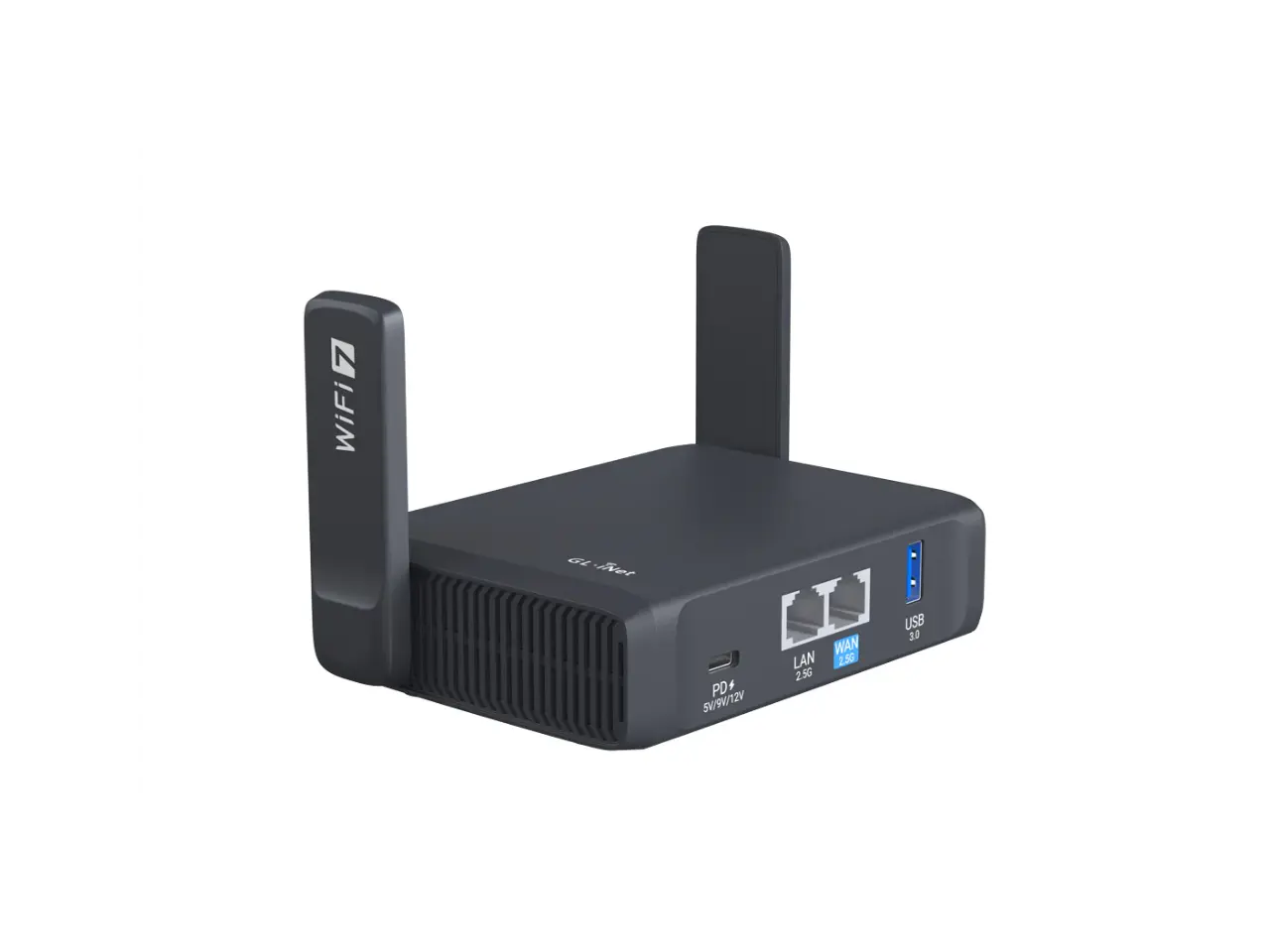 GL.iNet GL-BE3600 (Slate 7) Portable Travel Router, Pocket Dual-Band Wi-Fi 7, 2.5G Router, Portable VPN Routers WiFi for Travel, Public Computer Routers, Business Trip, Mobile/RV/Cruise/Plane