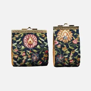 Oriental Navy Card Wallet