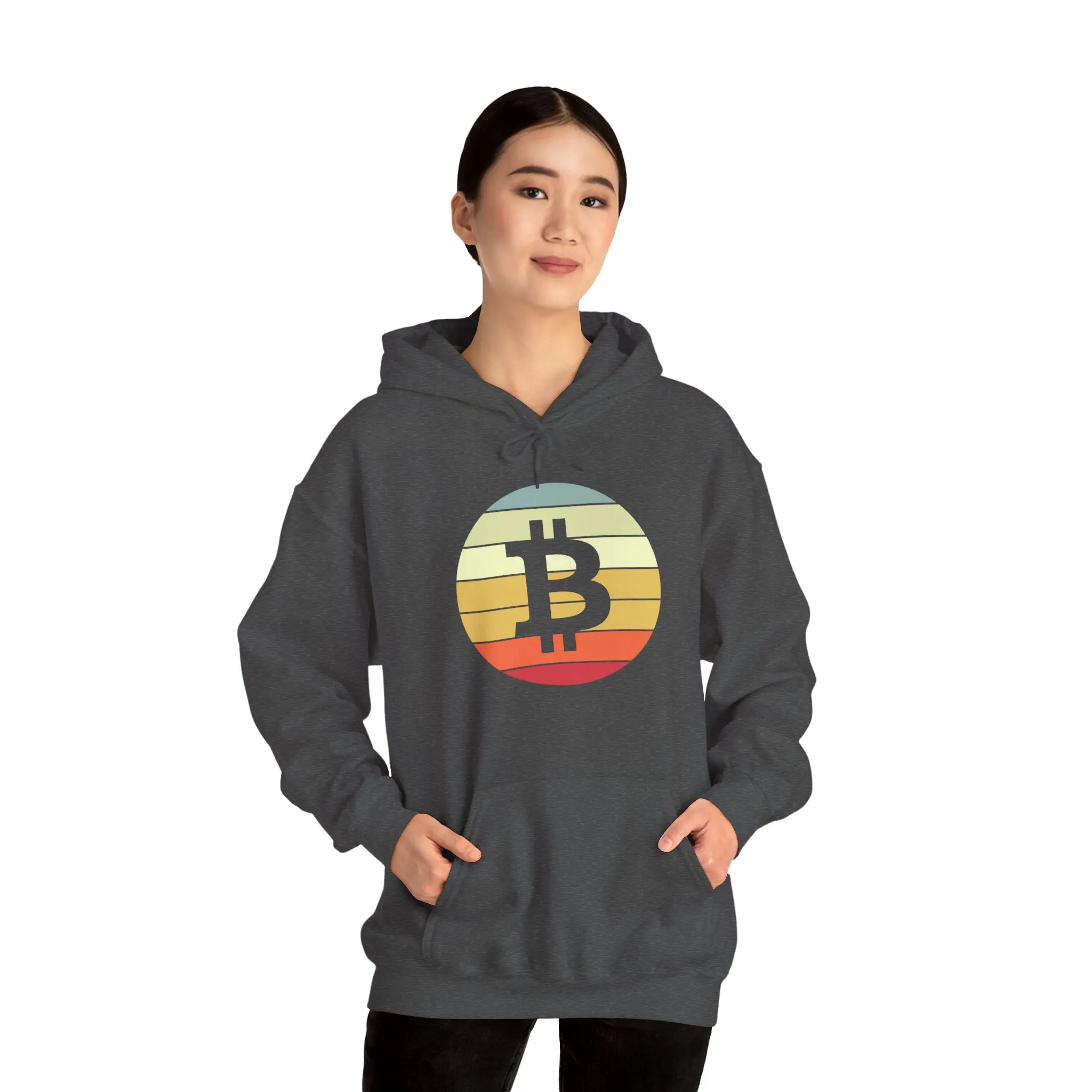 Vintage Bitcoin Hoodie, Crypto Sweatshirt, Bitcoin Hoodie, Unisex heavy blend hooded sweatshirt - Gift for Him/Her - Graphic