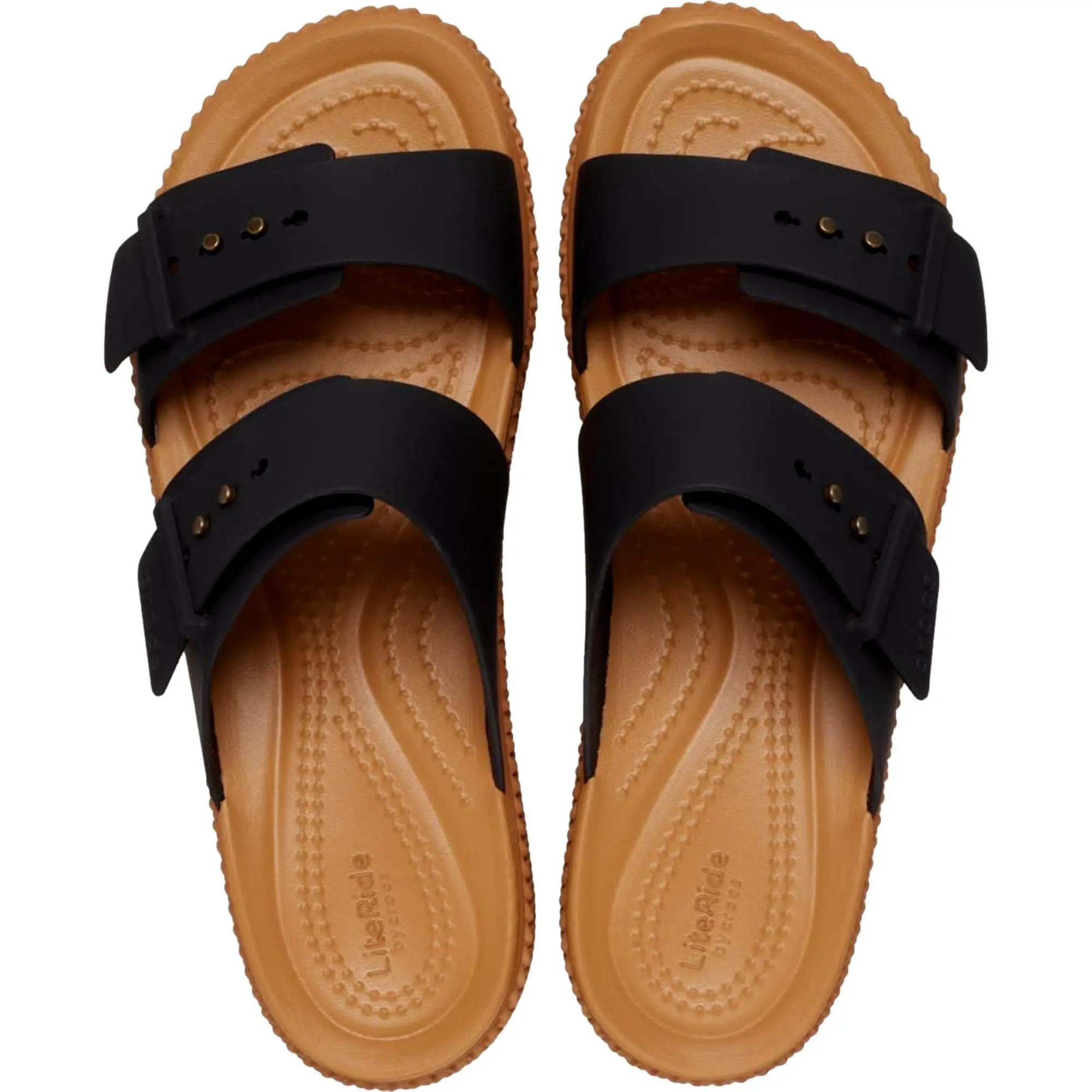y414185　レディース　BLK M Crocs Brooklyn Woven Buckle Black 209978-001 Women's - TikTok Shop