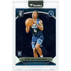 Rob Dillingham Minnesota Timberwolves 2024-25 Panini Totally Certified Black #157 #1/1 Rookie Card