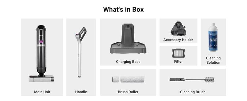 Eureka RapidWash 630 Cordless Wet Dry Cleaner 170° Reclinable Hot Air Drying Self Cleaning Vacuum Mop Combo for Hard Floors Pet Hair Sticky Messes Jumpstart Sale